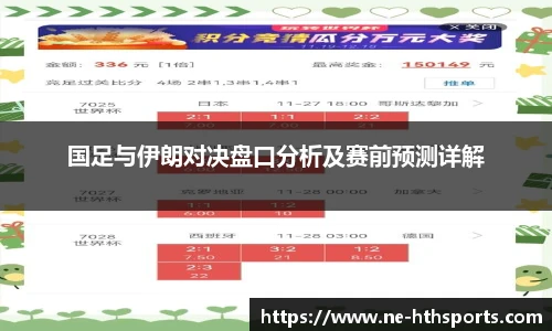 国足与伊朗对决盘口分析及赛前预测详解